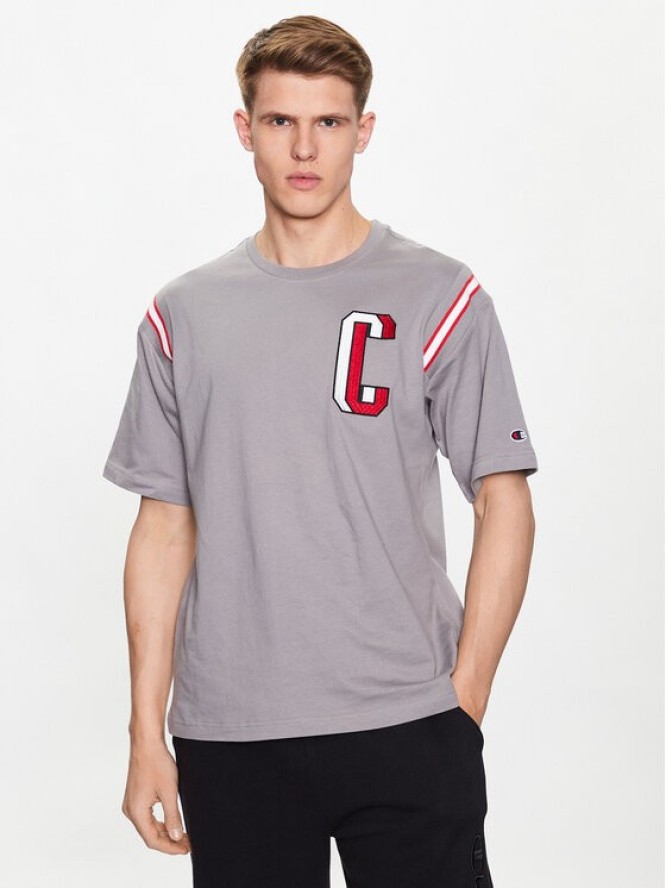 Champion T-Shirt 218515 Beżowy Regular Fit