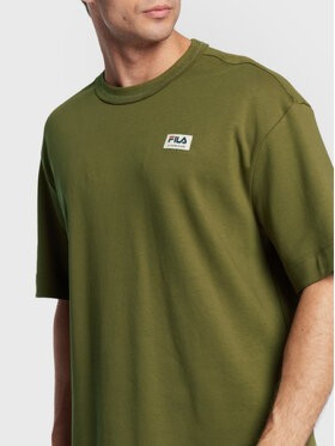 Fila T-Shirt Taipas FAM0149 Zielony Oversize