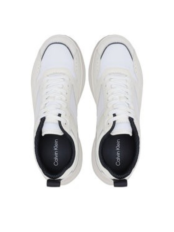 Calvin Klein Sneakersy Low Top Lace Up Mix HM0HM01044 Biały