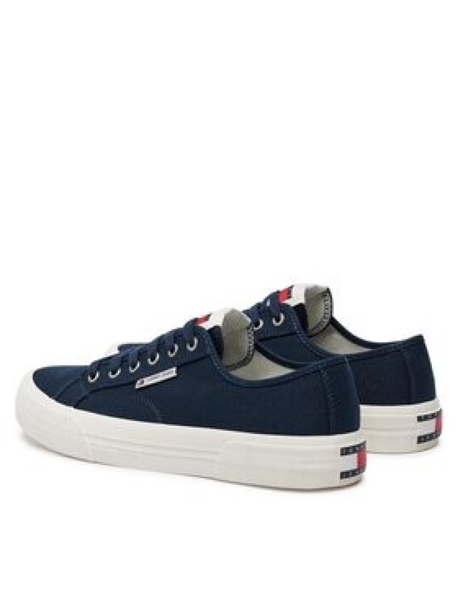 Tommy Jeans Tenisówki Tjm Lace Up Canvas Color EM0EM01365 Granatowy