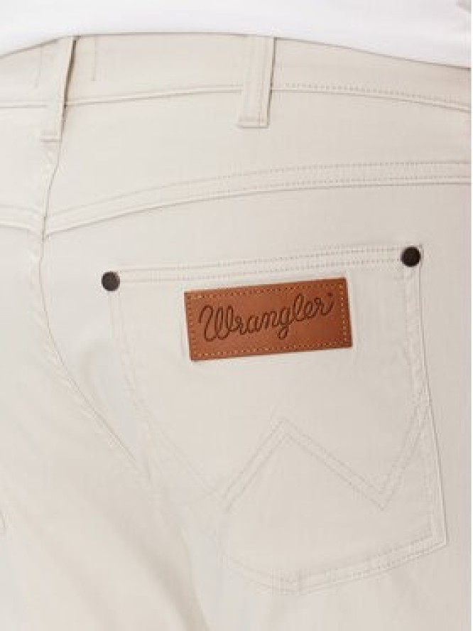 Wrangler Jeansy Greensboro 112350876 Écru Straight Fit