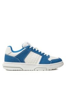 Tommy Jeans Sneakersy The Brooklyn Mix Material EM0EM01428 Niebieski