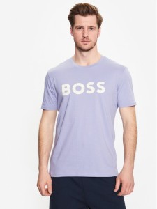 Boss T-Shirt 50481923 Fioletowy Regular Fit