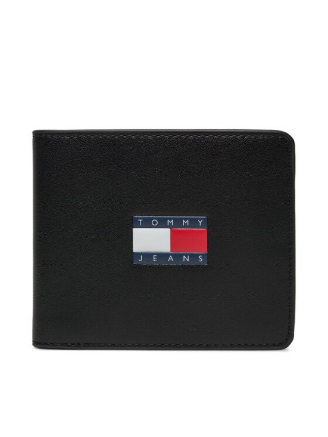 Tommy Jeans Duży Portfel Męski Tjm Archive Leather Cc Wallet AM0AM12440 Czarny