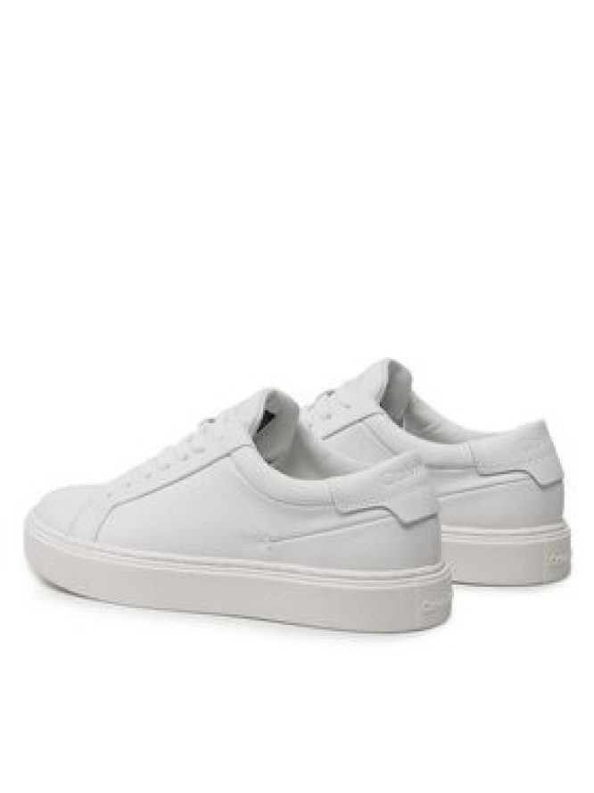 Calvin Klein Sneakersy Low Top Lace Up Lth Sm HM0HM01018 Biały