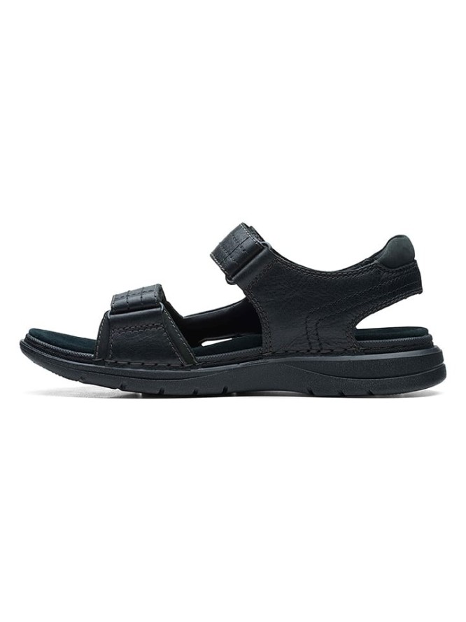 Clarks Skórzane sandały w kolorze czarnym rozmiar: 45
