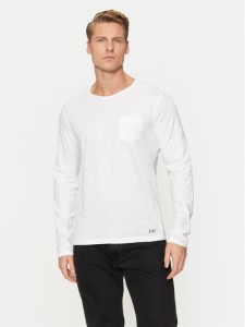 Blend Longsleeve Nicolai 20703060 Biały Regular Fit