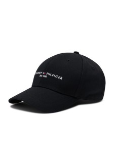 Tommy Hilfiger Czapka z daszkiem Th Established Cap AM0AM07352 Czarny