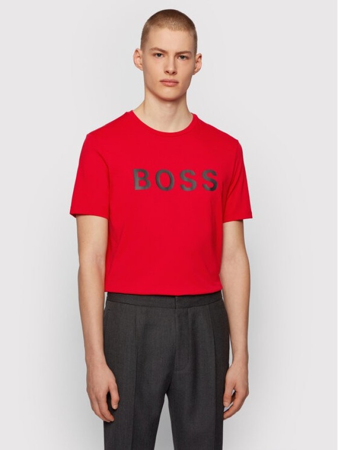 Boss T-Shirt Tiburt 50430889 Czerwony Regular Fit