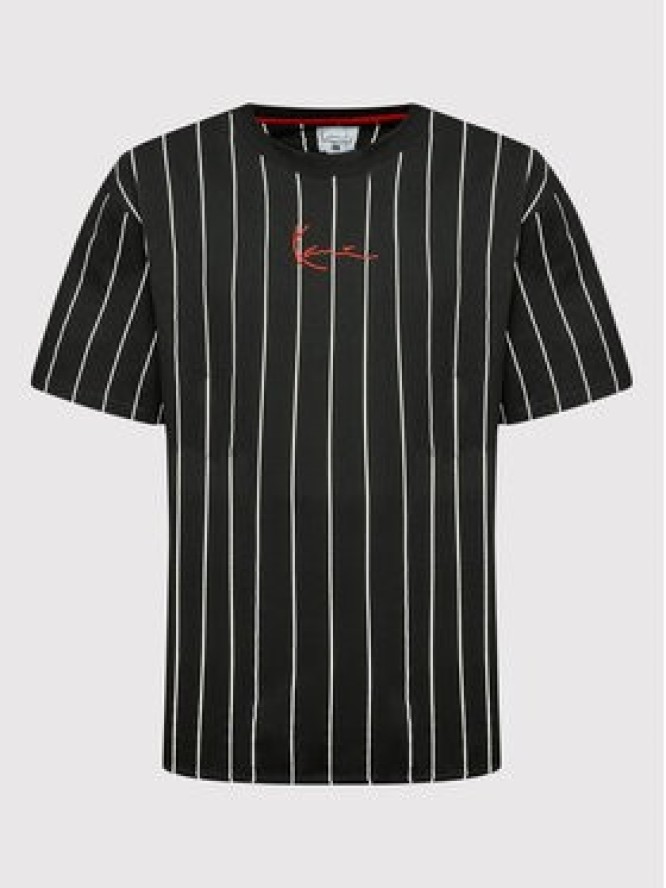 Karl Kani T-Shirt Signature Pinstripe 6030153 Czarny Regular Fit