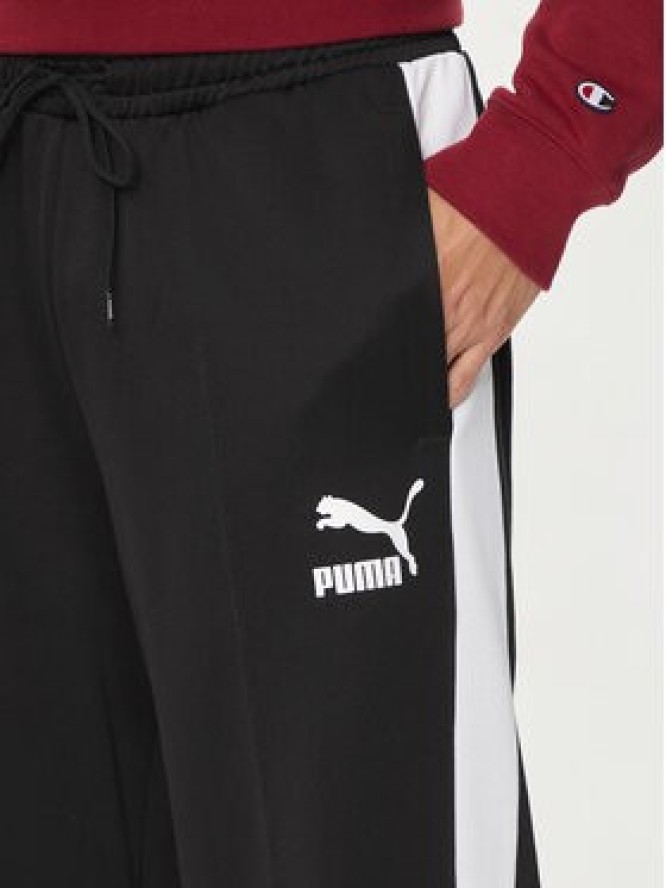 Puma Spodnie dresowe Iconic T7 625412 Czarny Straight Leg
