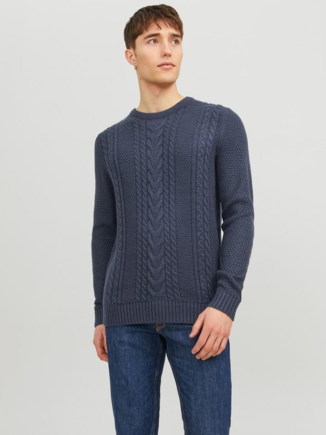 Jack & Jones Sweter w kolorze granatowym rozmiar: L