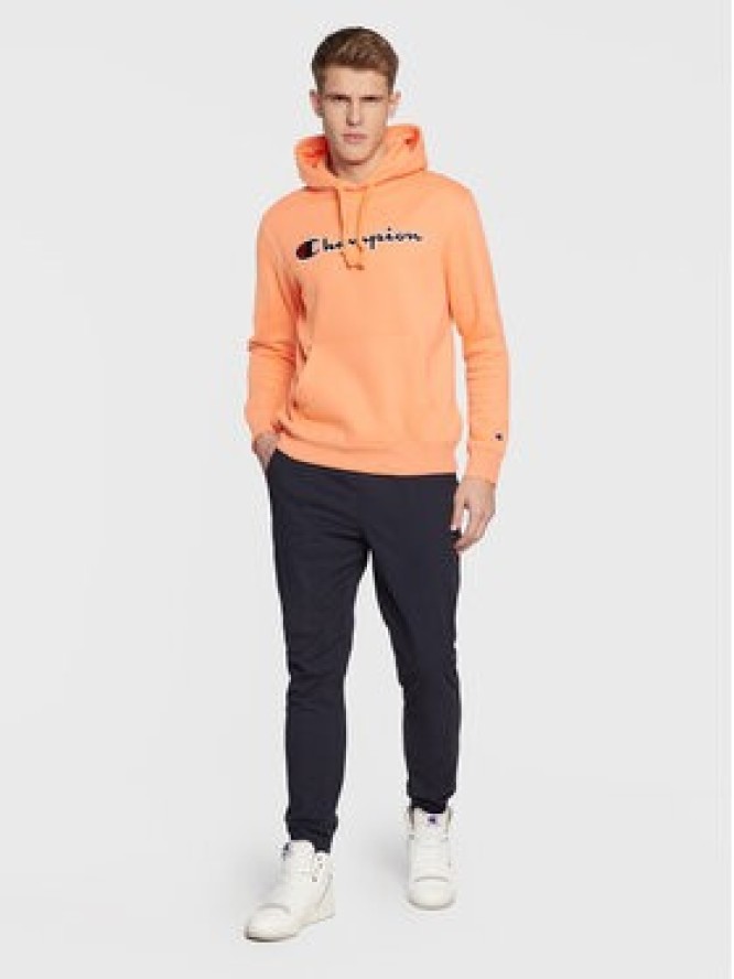 Champion Bluza Script Logo Embroidery 217858 Pomarańczowy Regular Fit