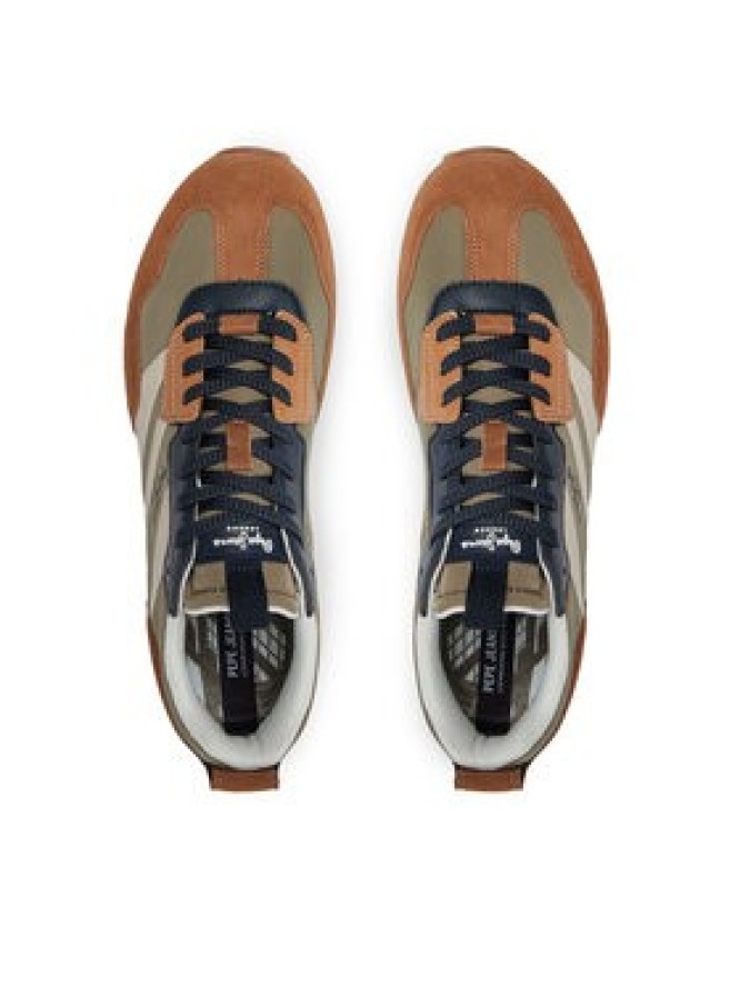 Pepe Jeans Sneakersy Foster Heat M PMS60012 Brązowy