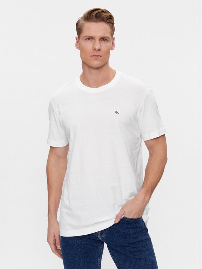 Calvin Klein Jeans T-Shirt J30J325268 Biały Regular Fit