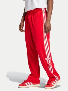 adidas Spodnie dresowe Adibreak IY9924 Czerwony Loose Fit