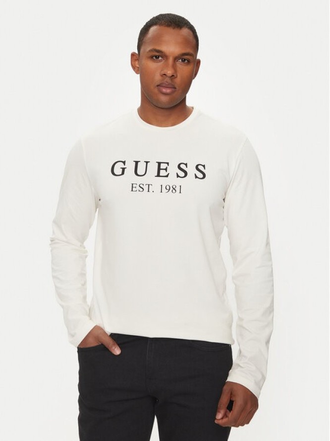 Guess Longsleeve U4RI11 K6YW0 Biały Regular Fit