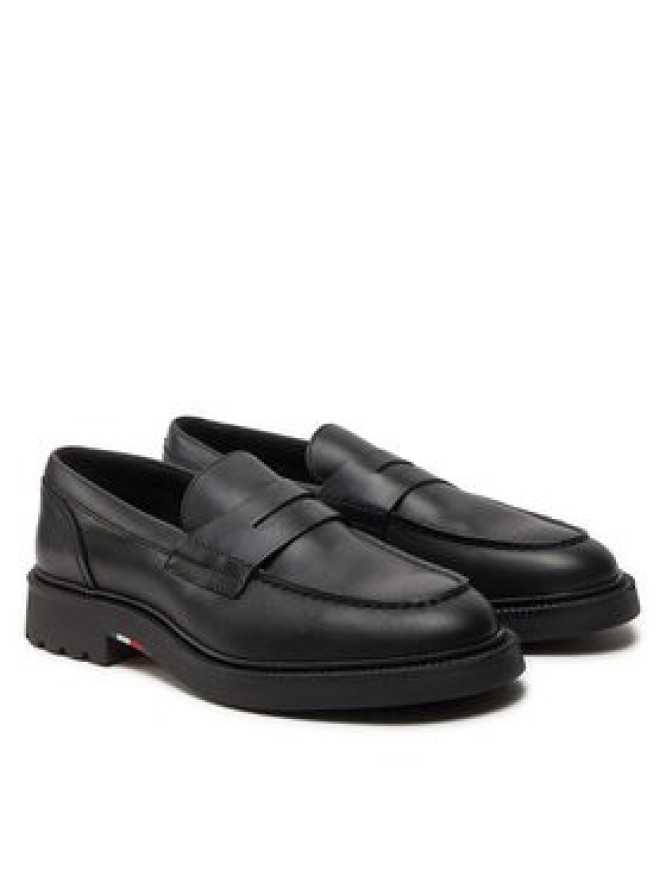 Tommy Hilfiger Półbuty Comfort Lwt Lth Loafer FM0FM05089 Czarny