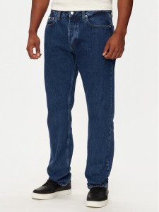 Calvin Klein Jeans Jeansy J30J325967 Granatowy Straight Fit