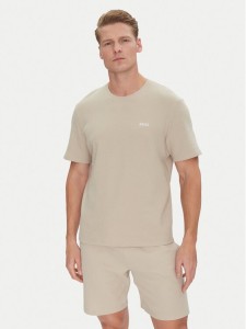 BOSS T-Shirt Waffle 50535891 Beżowy Regular Fit