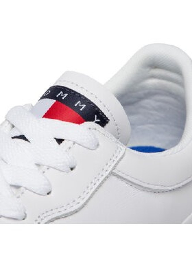 Tommy Jeans Tenisówki Leather Soccer Vulc EM0EM01026 Biały