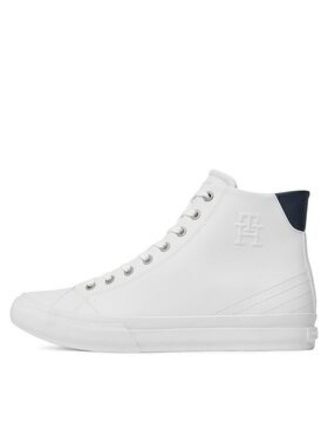 Tommy Hilfiger Sneakersy Th Hi Vulc Street Lth Ess FM0FM04897 Biały