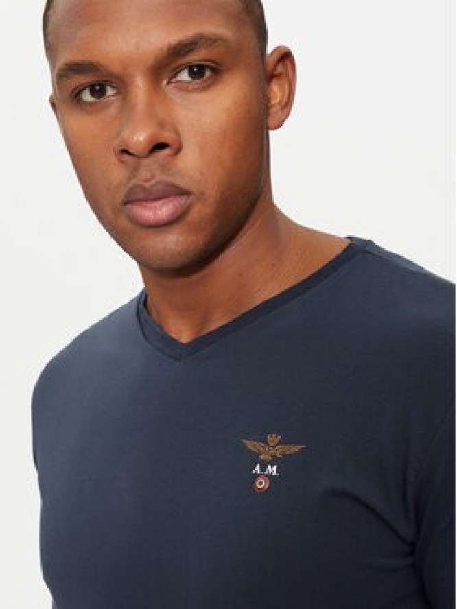 Aeronautica Militare T-Shirt AM1UTI002 Granatowy Regular Fit