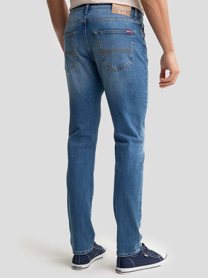 BIG STAR Dżinsy - Tapered fit - w kolorze niebieskim rozmiar: W38/L32
