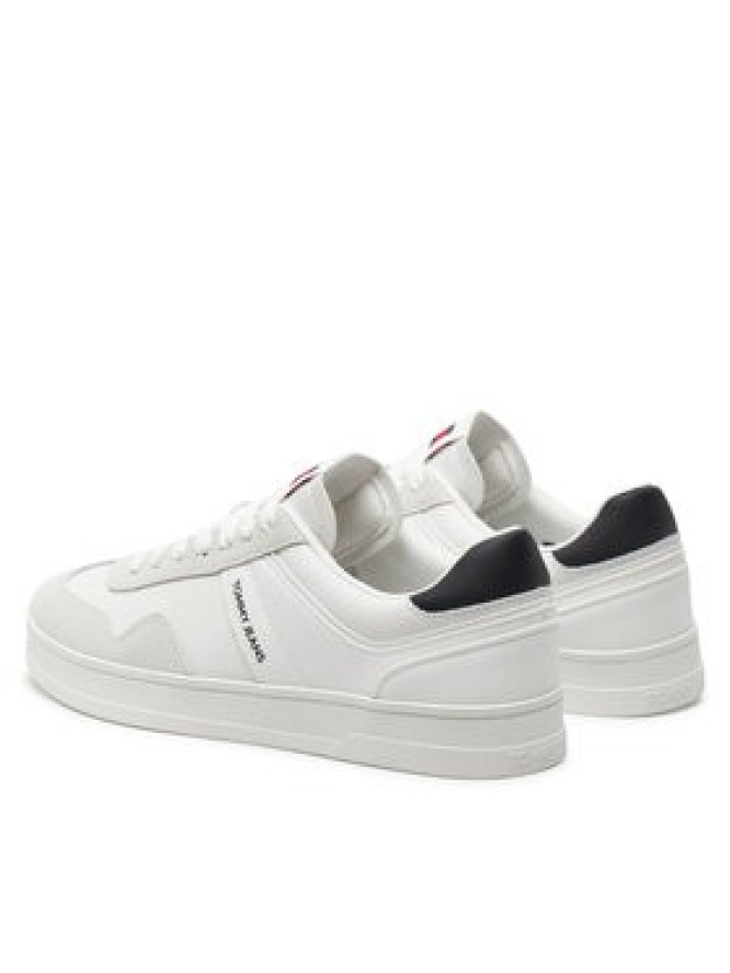 Tommy Jeans Sneakersy Tjm Leather Retro Cupsole EM0EM01414 Écru