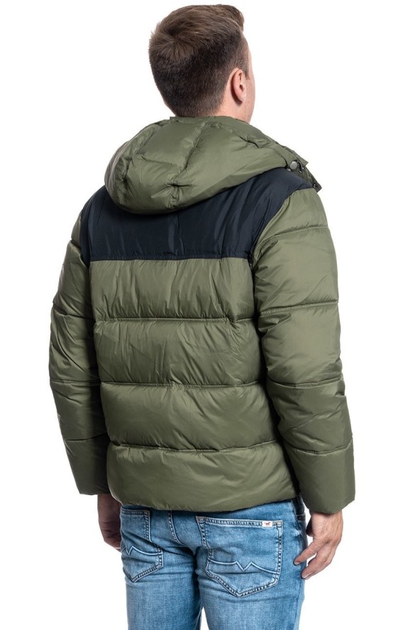 MĘSKA KURTKA ZIMOWA LEE PUFFER JACKET OLIVE GREEN L86NSZNX