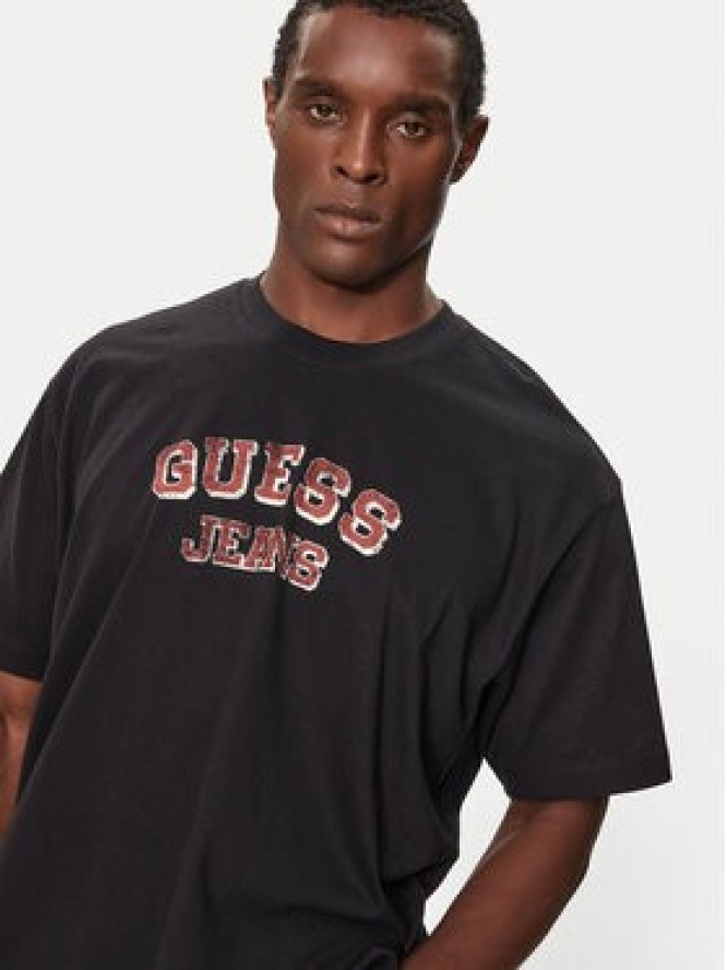 Guess T-Shirt M4BI78 K8FQ4 Czarny Oversize