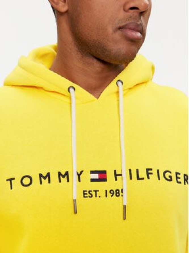 Tommy Hilfiger Bluza Logo MW0MW11599 Żółty Regular Fit