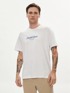 Jack&Jones T-Shirt Henry 12248600 Biały Standard Fit