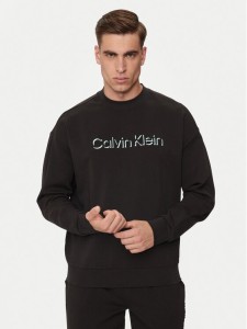 Calvin Klein Spodnie dresowe Shadow Embosed Logo K10K113097 Czarny Regular Fit