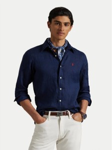 Polo Ralph Lauren Koszula 710968915007 Granatowy Slim Fit