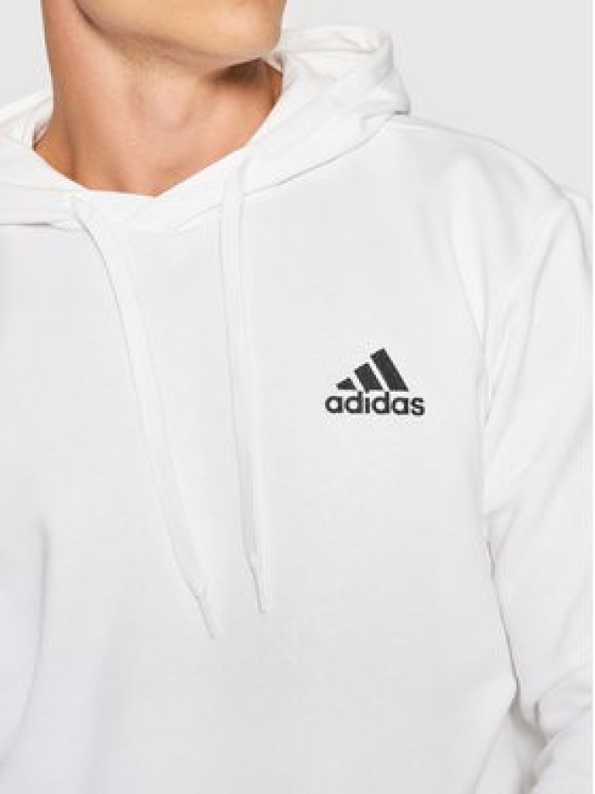 adidas Bluza FeelCozy Hoodie H12211 Biały Regular Fit