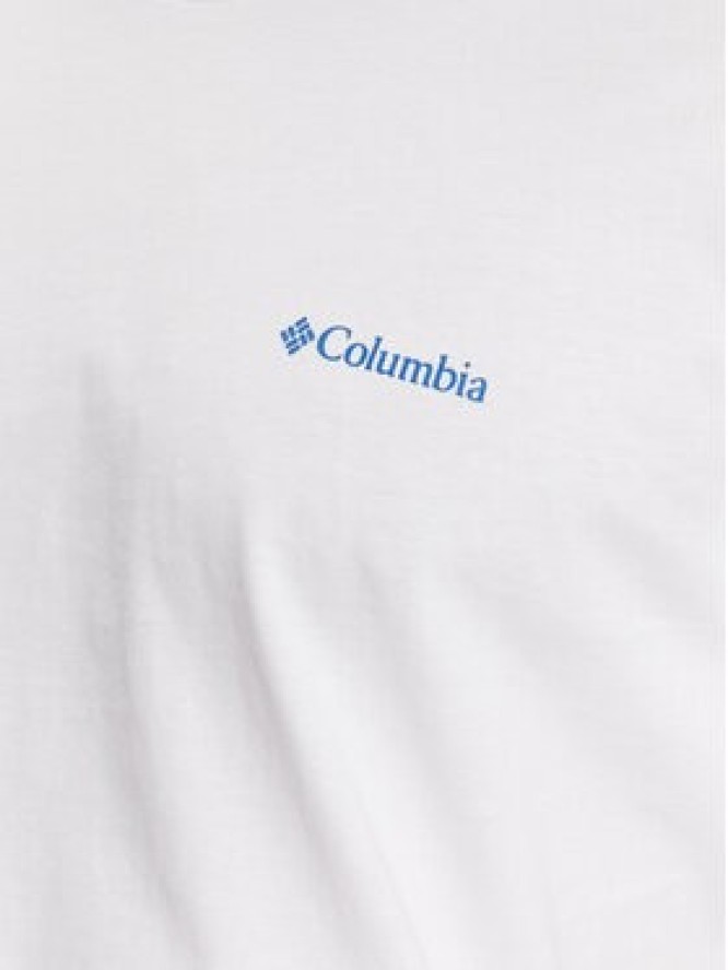 Columbia T-Shirt Rapid Ridge Back Graphic 1934824 Biały Regular Fit