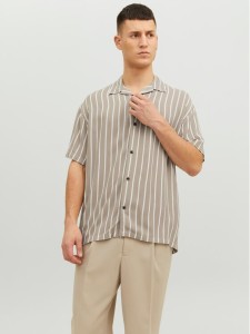 Jack&Jones Koszula Jeff 12220423 Beżowy Relaxed Fit