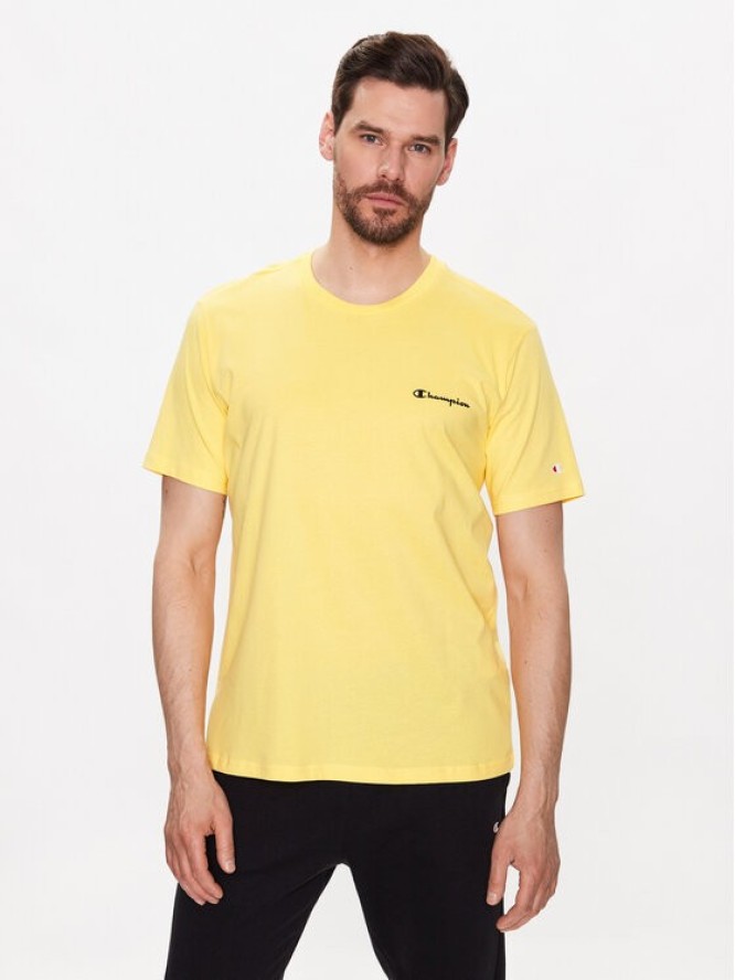 Champion T-Shirt 218539 Żółty Regular Fit