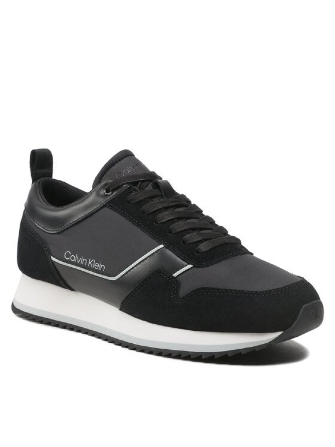 Calvin Klein Sneakersy Low Top Lace Up HM0HM00985 Czarny