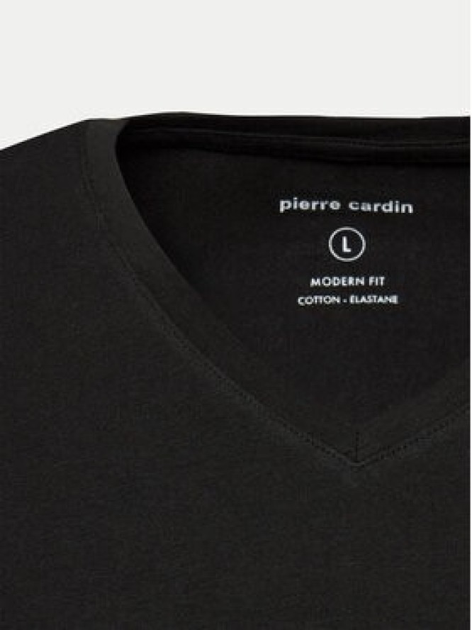 Pierre Cardin Komplet 2 t-shirtów 29991.000.9000 Czarny Modern Fit