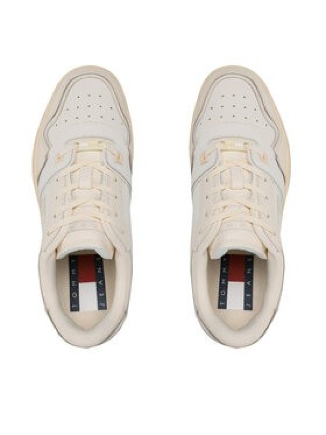 Tommy Jeans Sneakersy Basket Cupsole EM0EM01194 Écru