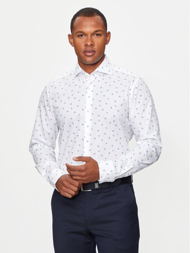 JOOP! Koszula 144Pai 30041405 Biały Slim Fit