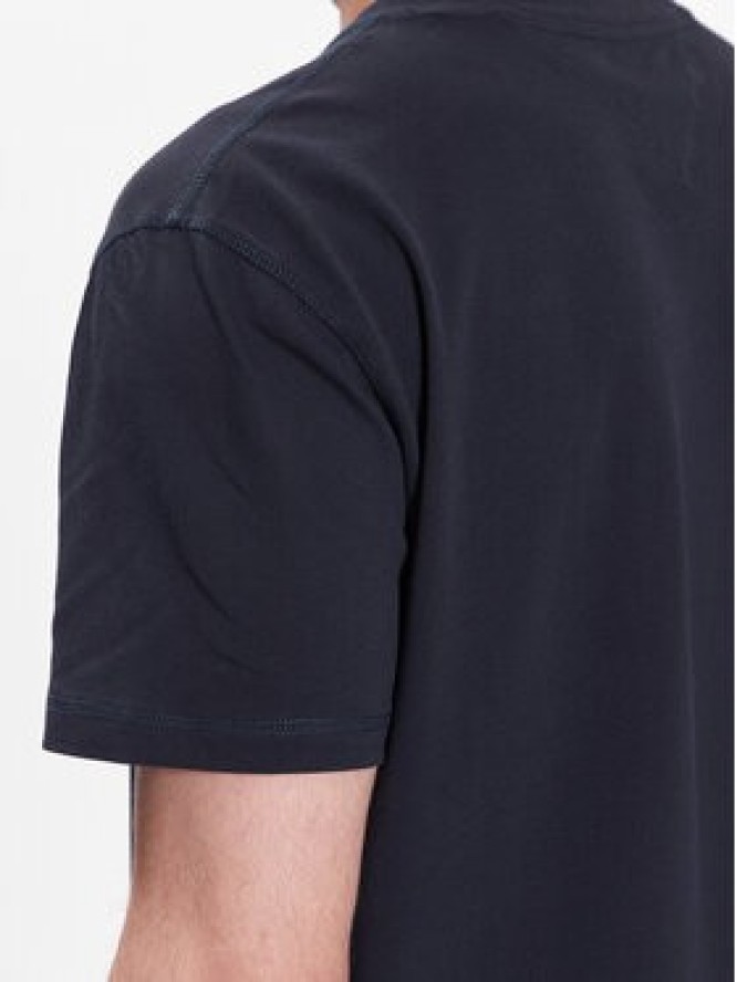 Tommy Hilfiger T-Shirt Henley UM0UM02803 Granatowy Regular Fit