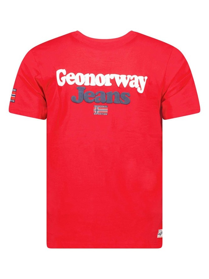 Geographical Norway Koszulka w kolorze czerwonym rozmiar: XXL