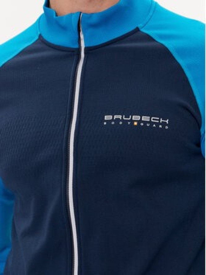 Brubeck Bluza LS1408M Granatowy Regular Fit