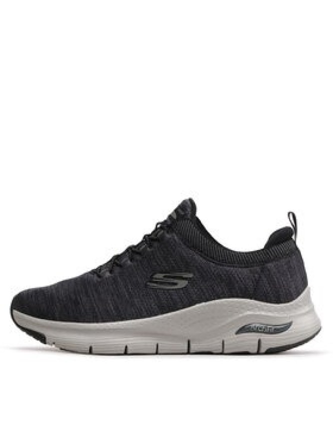 Skechers Sneakersy Waveport 232301/BKGY Szary