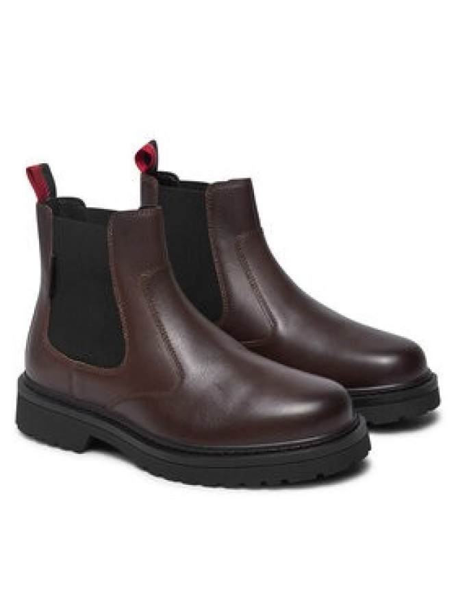 Tommy Jeans Sztyblety Tjm Chelsea Boot EM0EM01469 Brązowy