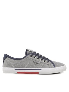 Pepe Jeans Tenisówki Brady Men Chambray PMS30817 Granatowy