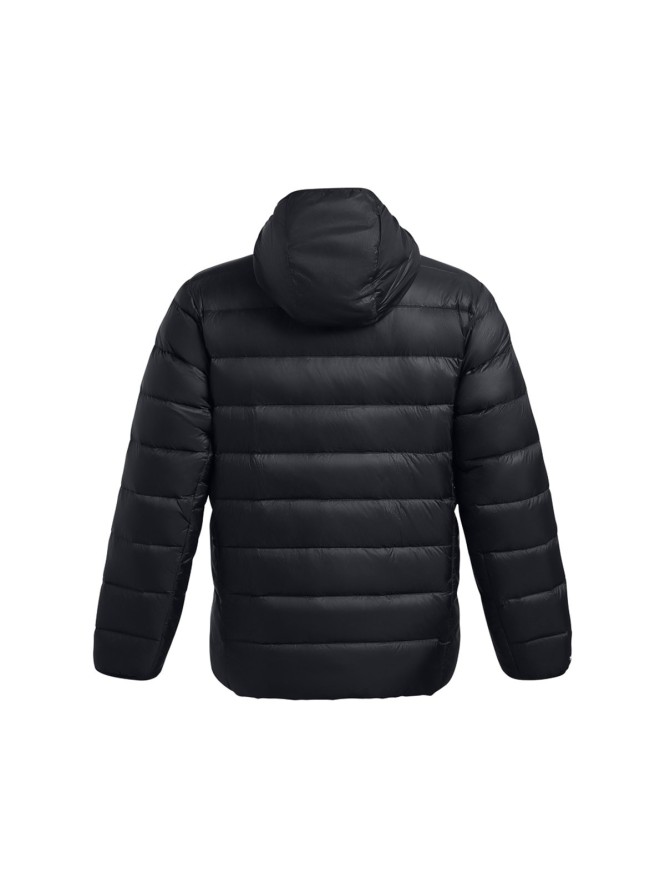 Kurtka puchowa z wypełnieniem naturalnym męska Under Armour Legend Down Hooded Jacket - czarna